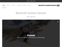 Tablet Screenshot of beartoothsummersession.com